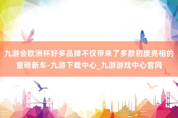 九游会欧洲杯好多品牌不仅带来了多款初度亮相的重磅新车-九游下载中心_九游游戏中心官网